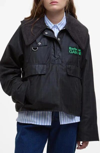 Barbour Ganni Waxed Anorak In Multicolour