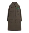 Barbour X Ganni Waterproof Parka Coat In Green