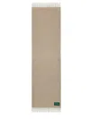 Barbour Wool Scarf X Ganni Fringed Edges In Cream