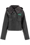 BARBOUR BARBOUR X GANNI WOMEN'S CHECKED COTTON ANORAK WITH PLAID