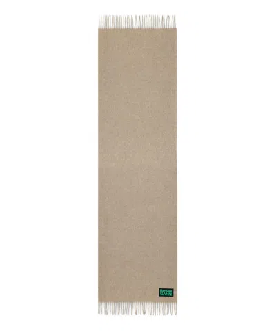 Barbour X Ganni Wool Scarf In Beige