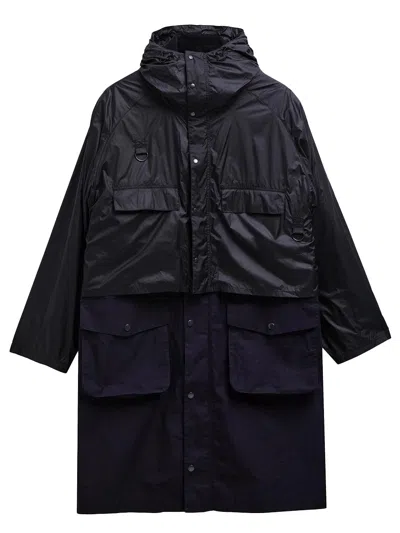 Barbour Kaptain Sunshine Hooded Long Endurance Jacket In Black