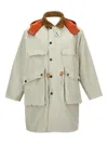 Barbour X Kaptain Sunshine Multiple-pocket Corduroy-collar Parka In Neutral