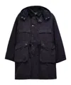 Barbour X Kaptain Sunshine Oversized Bedale Casual Field Coat In Black
