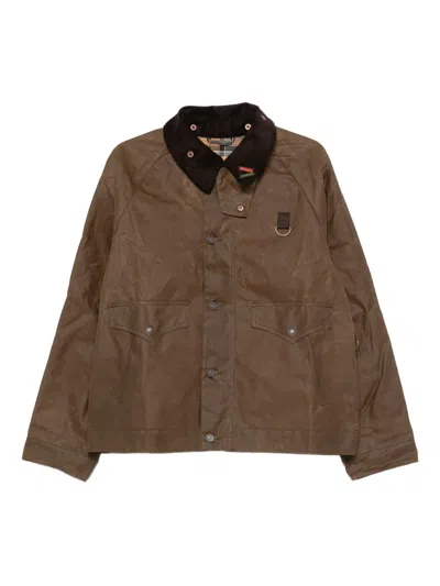 Barbour X Levi's Corduroy-collar Jacket In Brown