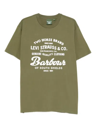 Barbour X Levi's Graphic-print T-shirt In Green