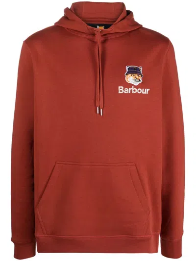 BARBOUR BARBOUR X MAISON KITSUNE HOODIE AND FOX HEAD