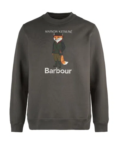 Barbour X Mk Beaufort Fox Cotton Sweatshirt In Black