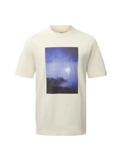 Barbour X Noah Archive Swan T-shirt In Beige