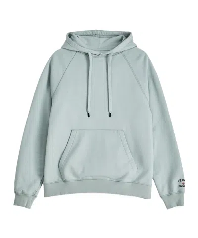 Barbour X Noah Hoodie In Ice-blue