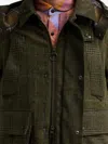 Barbour X Norbit Check-pattern Wool Jacket In Green