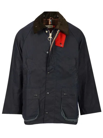 Barbour X Paul Smith Ba X Paul Smith Transp Wax Jkt Aw25 Wax Cot Outw Jackets Blue