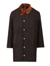 Barbour X Paul Smith Ba X Paul Smith Transp Wax Jkt Aw25 Wax Cot Outw Jackets Brown In Black