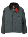 Barbour X Paul Smith Ba X Paul Smith Transp Wax Jkt Aw25 Wax Cot Outw Jackets Light Blue In Green