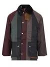 Barbour X Paul Smith Ba X Paul Smith Transp Wax Jkt Aw25 Wax Cot Outw Jackets Multicolor In Burgundy