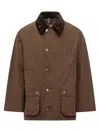 Barbour X Paul Smith Brown Waxed Jacket With Velvet Collar In Brown