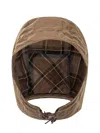 Barbour X Paul Smith Hoodie Waxed Check Brown In Brown
