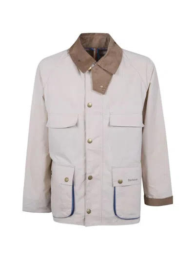 Barbour X Paul Smith Bedale Jacket In Neutral