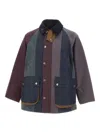 Barbour X Paul Smith Stripe Oversized Waxed Bedale Jacket In Multi