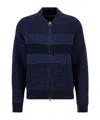 Barbour X Paul Smith Bomer Cardigan In Blue