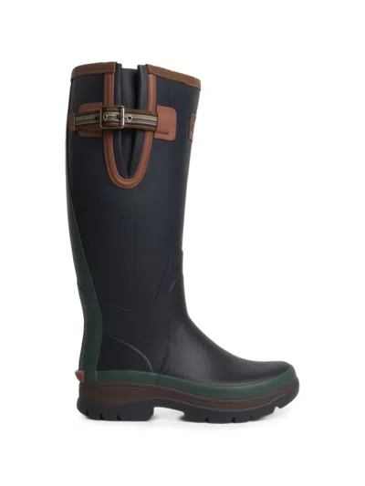 Barbour X Paul Smith Buckle-strap Rubber Boots In Multi