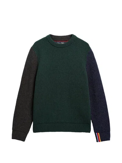 Barbour X Paul Smith Cable-knit Sweater In Multi