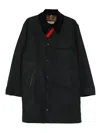 Barbour X Paul Smith Corduroy-collar Coat In Black