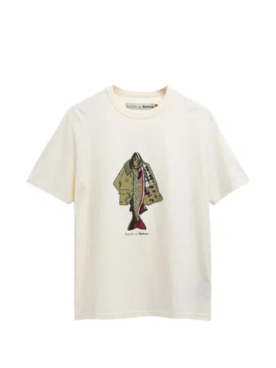 Barbour X Paul Smith Graphic-print T-shirt In Neutral