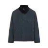 Barbour X Paul Smith Transport Waxed Grey Cotton Jacket In Blue