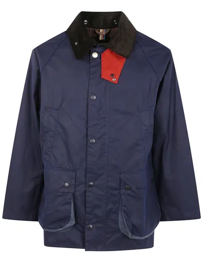 Barbour X Paul Smith "" Os Bdl Wax Jacket Clothing In Blue
