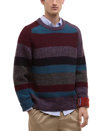 Barbour X Paul Smith Relaxed Fit Crewneck Sweater In Multi