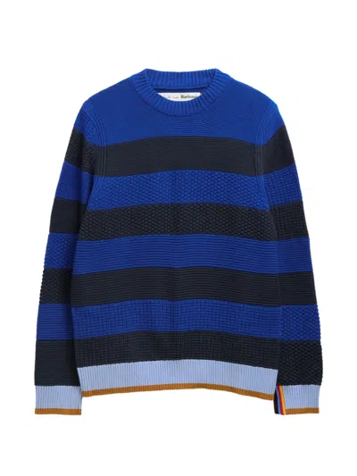 Barbour X Paul Smith Southwold Striped Sweater In Blue