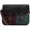 Barbour X Paul Smith Tarras Waxed Cotton Messenger Bag In Multi