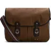 Barbour X Paul Smith Tarras Waxed Cotton Messenger Bag In Brown