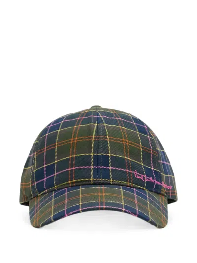 Barbour X Paul Smith Tartan-pattern Baseball Cap In Multi