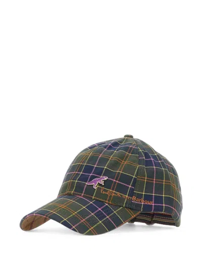 Barbour X Paul Smith Tartan-pattern Cotton Baseball Cap In Green