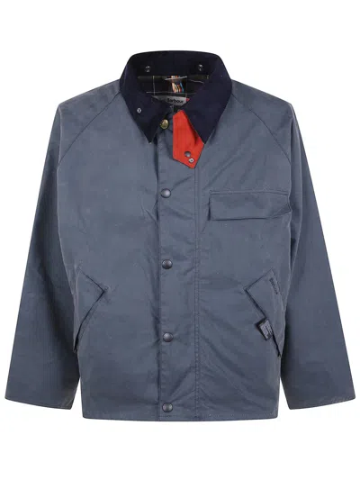 Barbour X Paul Smith "" Transp Wax Jacket Clothing In Gray
