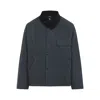 Barbour X Paul Smith Transport Waxed Grey Cotton Jacket In Blue