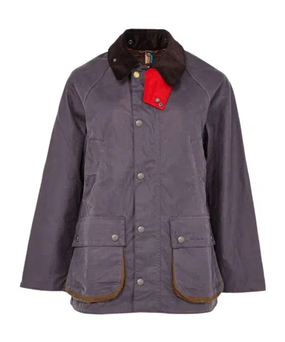 Barbour X Paul Smith - Wax Jacket In Purple