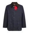 Barbour X Paul Smith Waxed Oversized Bedale Jacket In Blue