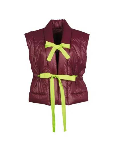 Barbour Claret Roksanda Arna Shine Gilet Jacket In Red