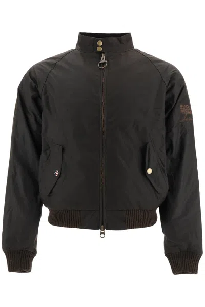 Barbour X Steve Mcqueen Merchant Wax Jacket In Black