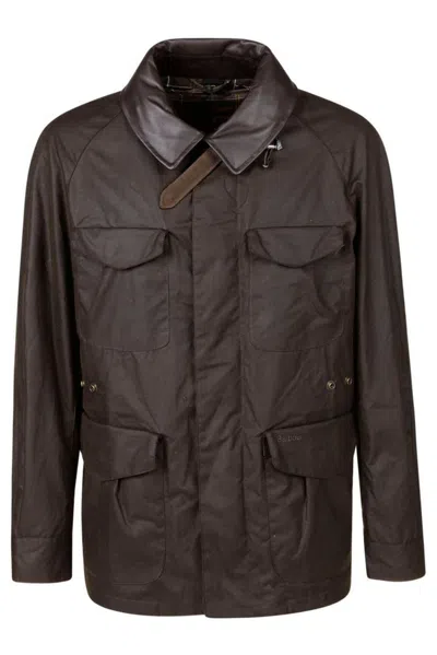 Barbour Horse Riding Wax Jacket In Green