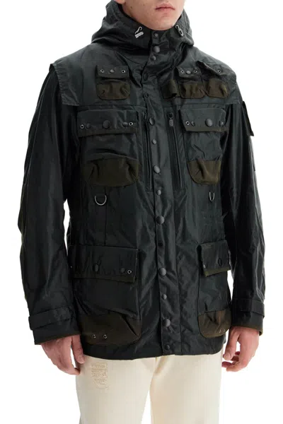 Barbour X Tokito Waxed Jacket In Black