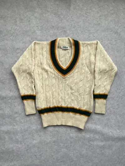 Pre-owned Barbour X Vintage Barbour Sweater Vintage 1990s In Milk