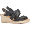 Barbour Yolanda Womens Wedge Espadrilles In Black