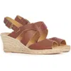 Barbour Yolanda Womens Wedge Espadrilles In Tan