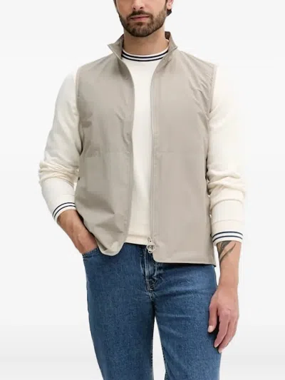 Barbour Zip-fastening Sleeveless Jacket In Gray