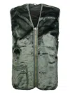 Barbour Zip-up Padded Gilet In Green