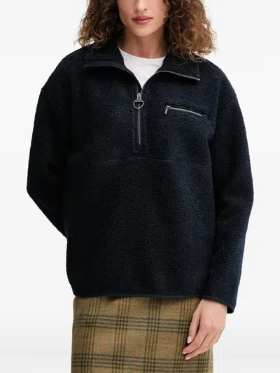 Barbour Zip Pocket Top In Black